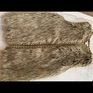 Faux fur vest